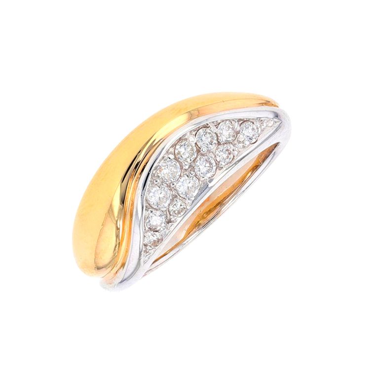 Bague diamants 0.30 carat 2 ors 8.50g Comme neuf -  reconditionné disponible sur Gemme Les Bijoux